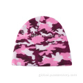 Embroidered 100% Acrylic Beanie Hat Knitted Jacquard Disruptive Pattern 100% Acrylic Beanie Factory